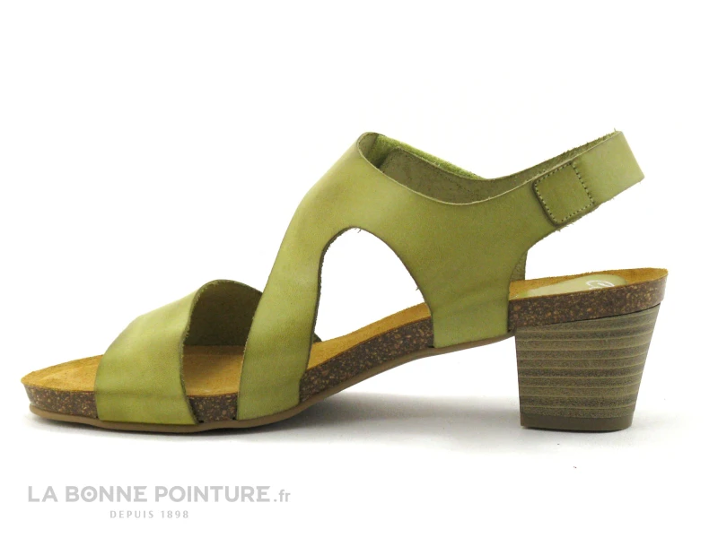 Xapatan 1088 Pistache - Sandale Femme Cuir Vert - Petit Talon 5 Xapatan 1088 Pistache - Sandale Femme Cuir Vert - Petit Talon – Image 3