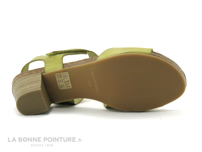 Xapatan 1088 Pistache - Sandale Femme Cuir Vert - Petit Talon 8 Xapatan 1088 Pistache - Sandale Femme Cuir Vert - Petit Talon – Image 6