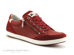 Morans SEVENE Rouge - Basket Basse Femme En Cuir Rouge -Réduits Chaussures Magasin cd24607c73b9e66c561f35ea11d5d5ef img 8665.jpg 182263