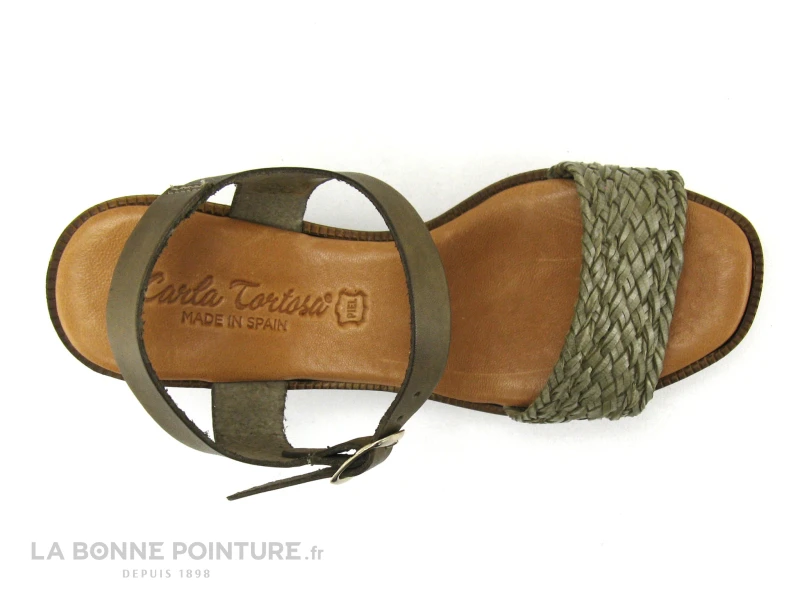 Carla Tortosa 89067 - Sandale Talon Haut Vert Kaki 8 Carla Tortosa 89067 - Sandale Talon Haut Vert Kaki – Image 6