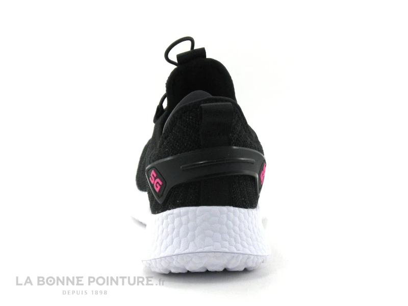 Streeter BRAIL Noir - Basket Slip On Femme - Maille Noire 6 Streeter BRAIL Noir - Basket Slip On Femme - Maille Noire – Image 4