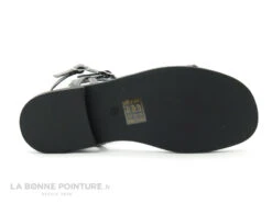 Tropeziennes COROL Gris 27105 - Sandale Montante Femme