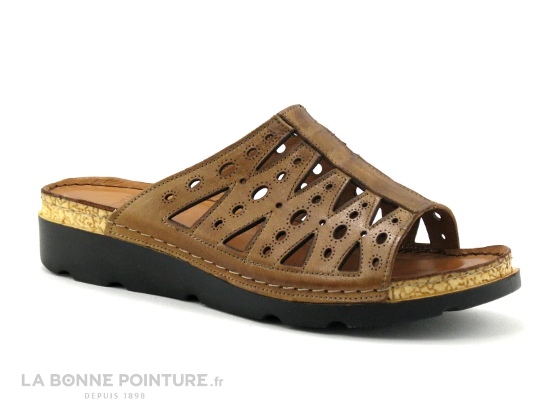 Karyoka IBOU Marron - Mule Femme Cuir Marron 3 Karyoka IBOU Marron - Mule Femme Cuir Marron