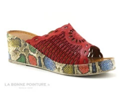Karyoka GENI BIS Rouge - Semelle Compensee Serpent - Mule Femme -Réduits Chaussures Magasin cd24607c73b9e66c561f35ea11d5d5ef img 9374.jpg 159142